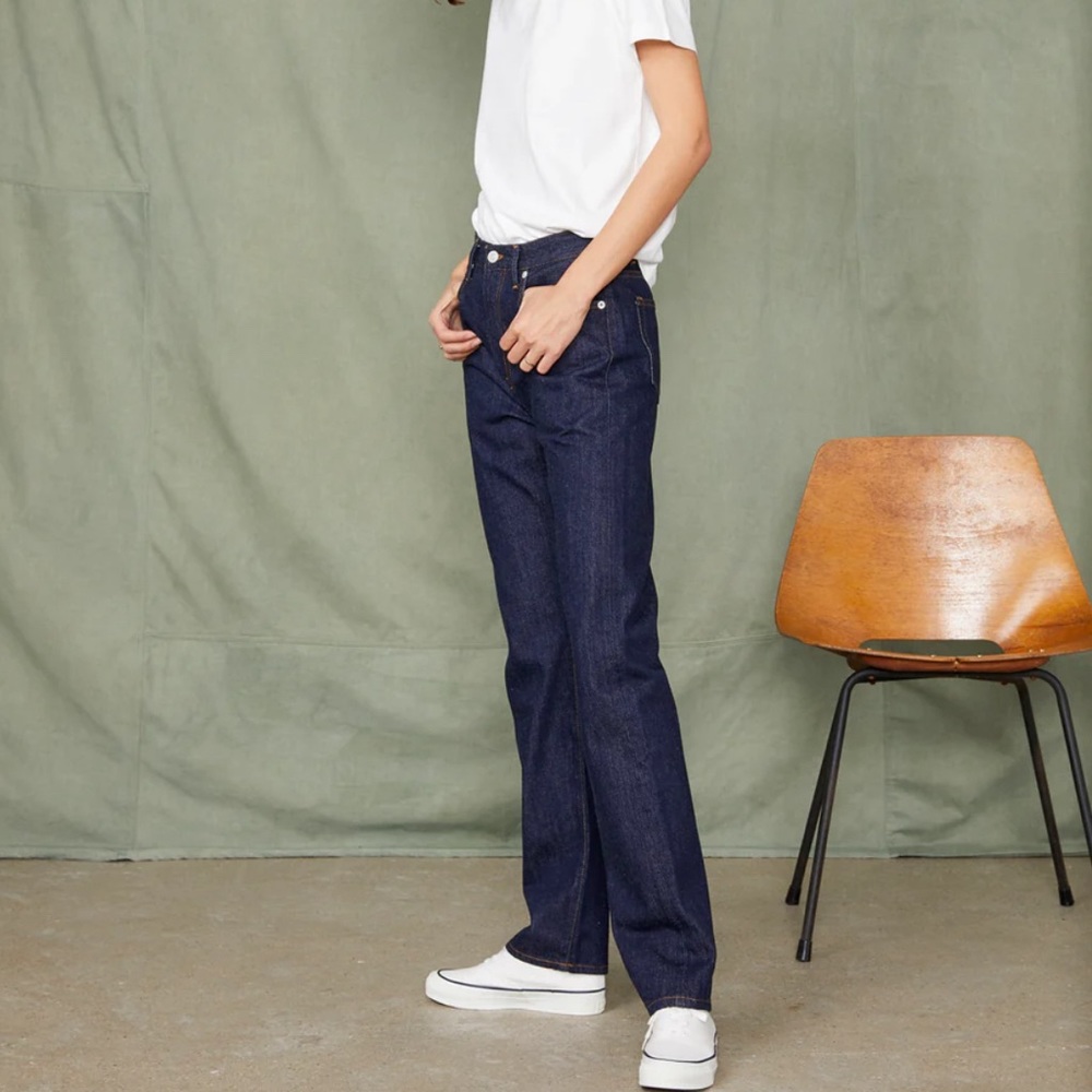 Officine generale salvage japanese straight fit denim